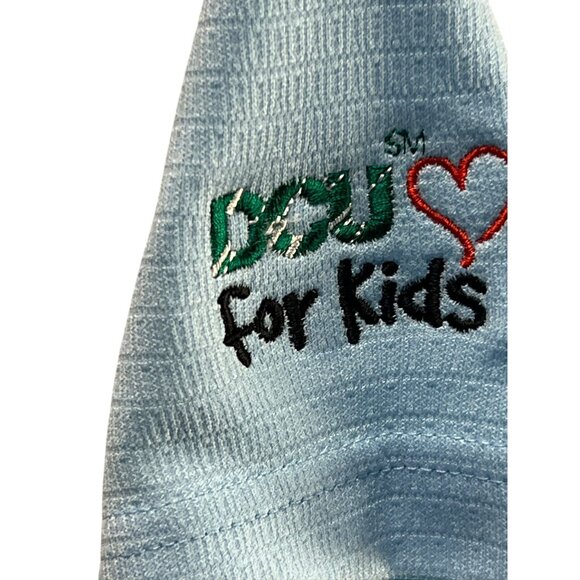 Adidas ClimaLite Womens Golf Polo Shirt L Light Blue Short Sleeve Performance - Picture 7 of 9